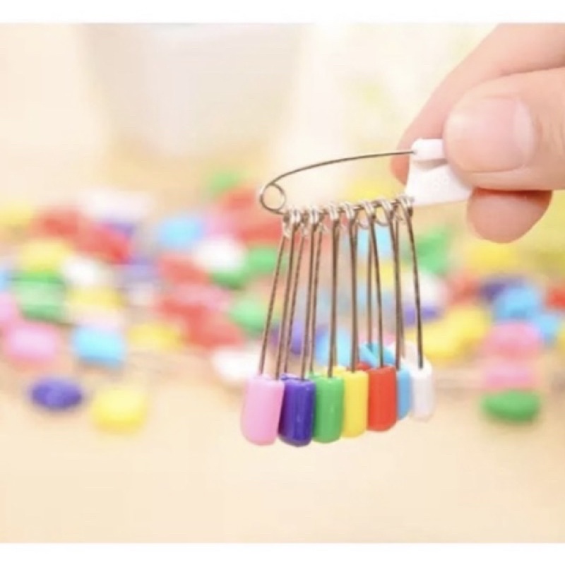 Baby safety pins peniti popok bayi peniti bayi warna warni peniti kecil jarum peniti besar jumbo pengait popok bayi anak