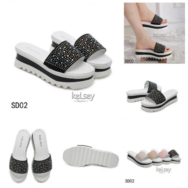 *BEST SELLER SANDAL WEDGES KELSEY SD02*