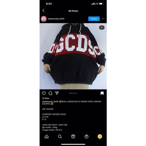 2 SWEATER GCDS DAN UNGU