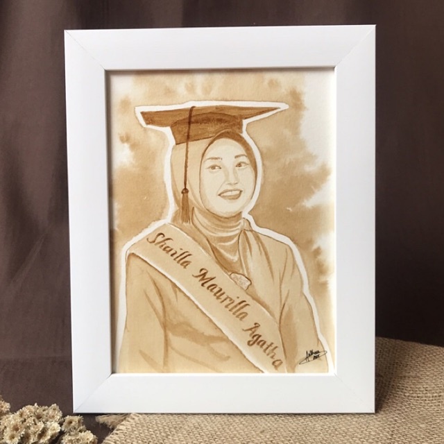 Lukisan kopi | Coffee Painting | Jasa lukis wajah | lukis wajah murah