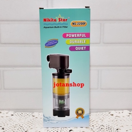 Nikita Star NS 2200F 2200 F built in Filter Tabung Mesin Pompa Aquarium NS2200F