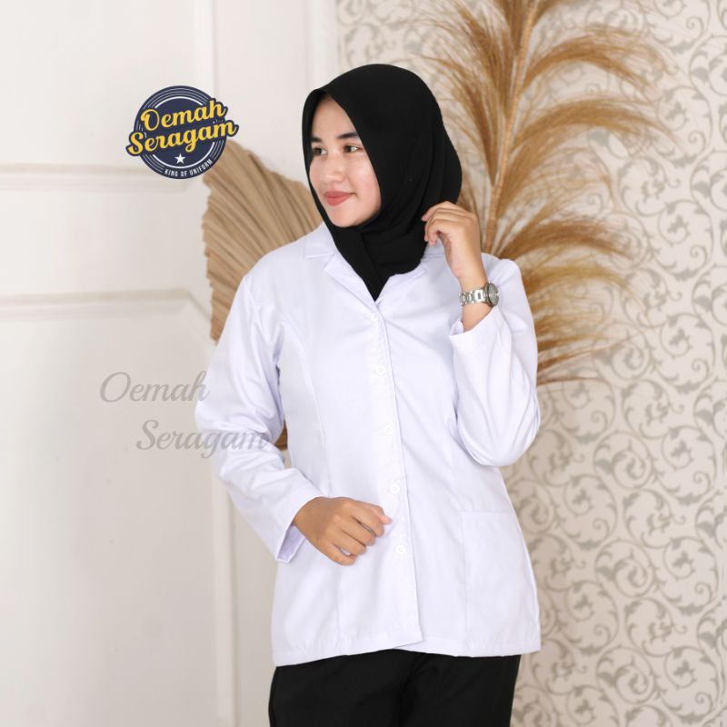 Baju Dinas Putih wanita Baju Putih PNS/ASN, Guru, PPL, PDH, Perawat, Bidan