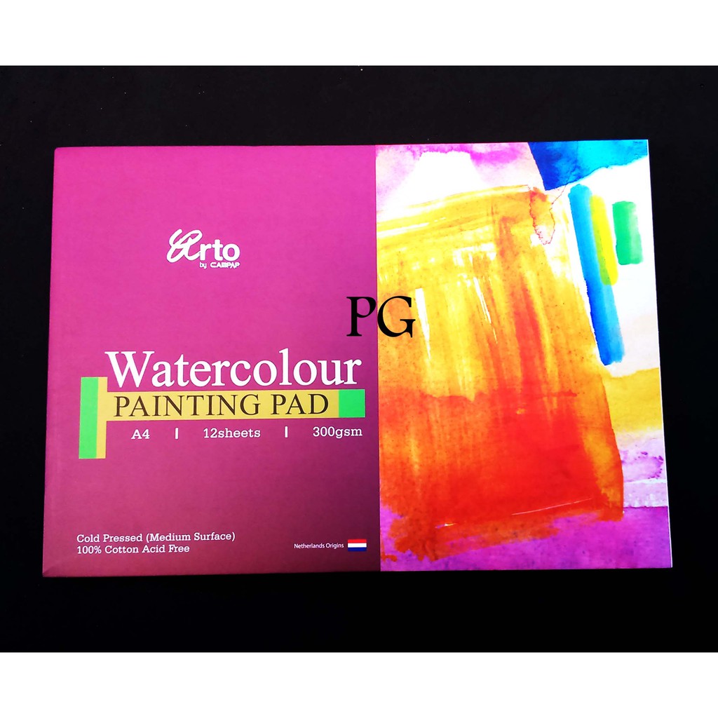 

Arto Watercolour Painting Pad A4 300gsm Cotton Buku Gambar