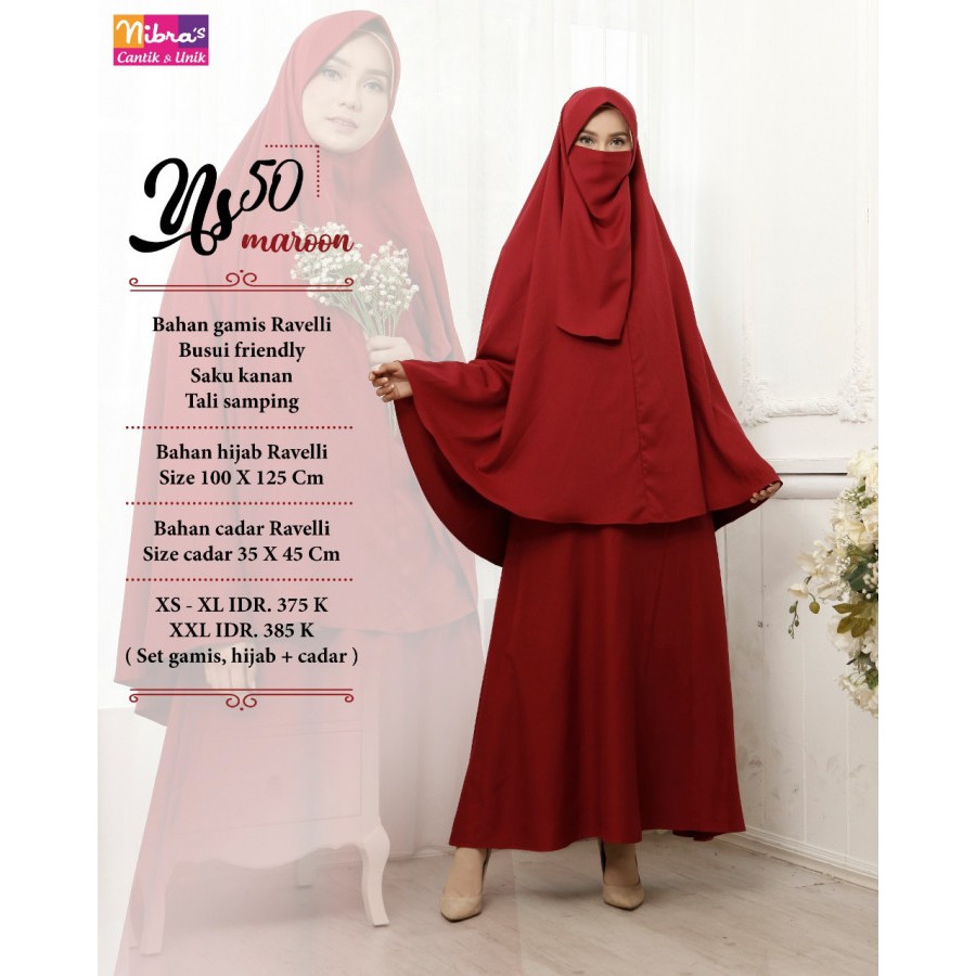 PROMO DISKON 10% GAMIS NIBRAS SYAR'I NS 50