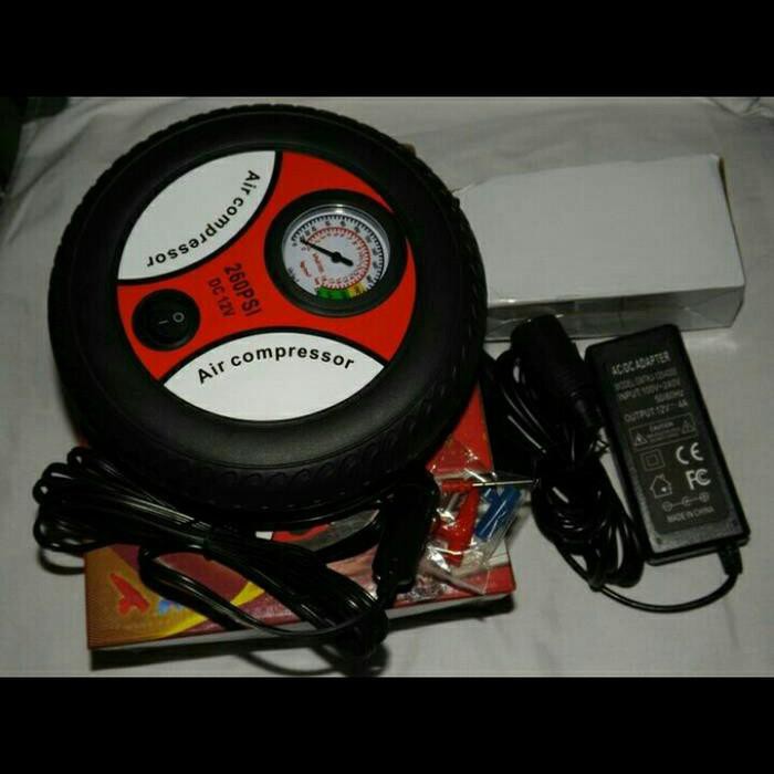POMPA BAN MOBIL/MOTOR KOMPRESOR MINI LISTRIK DC(220V/12V) tools
