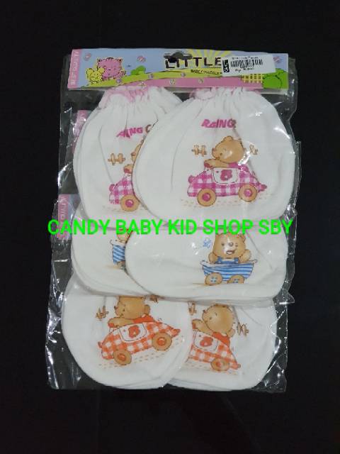 Sarung Tangan dan Kaki Bayi Little PD STK KKT Baby Newborn Murah Halus