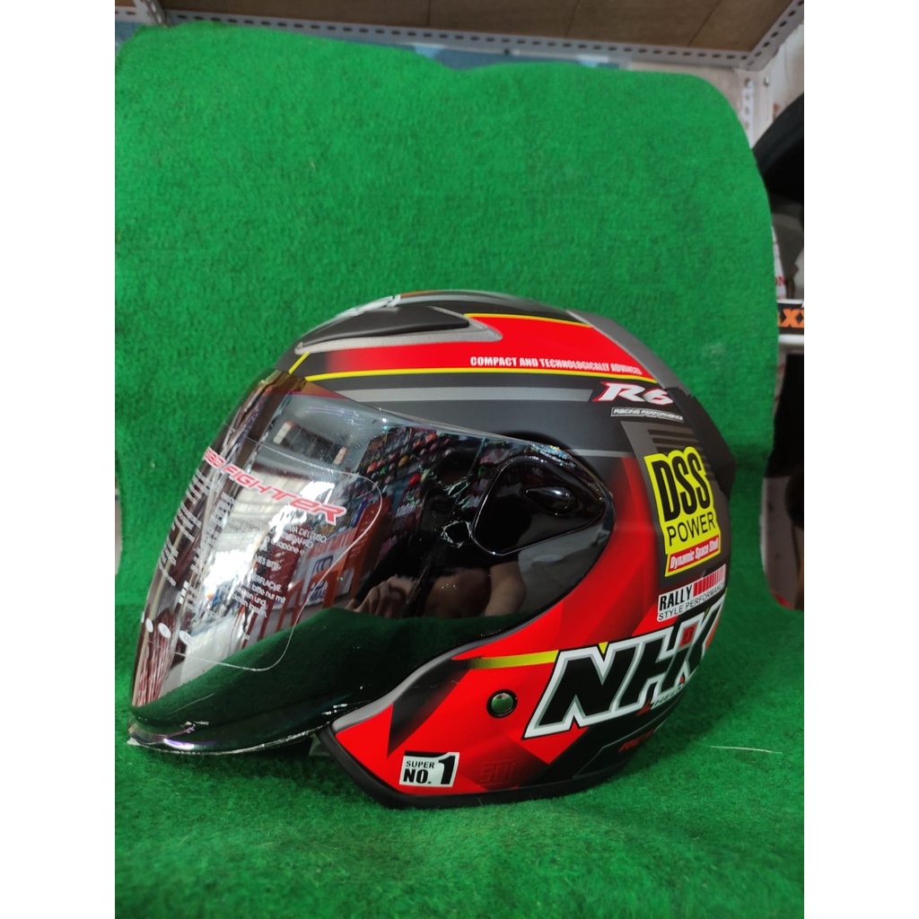 HELM NHK R6 DSS ORANGE DOFF/SNI/DEWASA/PELANGI