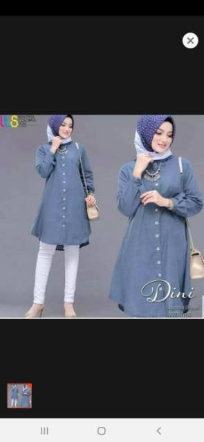 [Bisa COD] Baju Kemeja Muslim Wanita Terbaru Design Kekinian Keluaran Terbaru Harga Paling Murah | Dini Super Nova