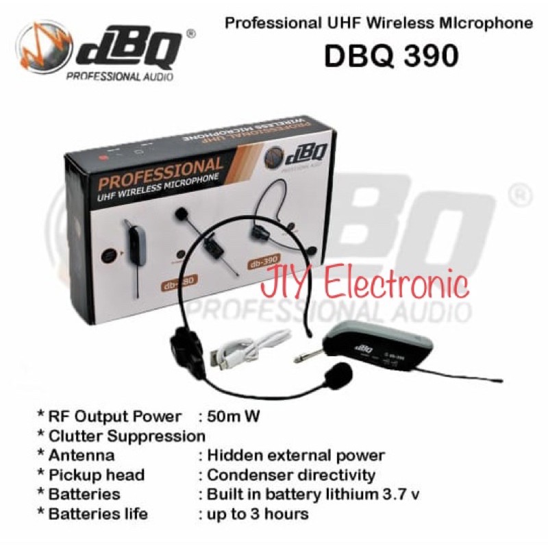 Mic Wireless DBQ 390 Bando / Mic Bando Headset Wireless
