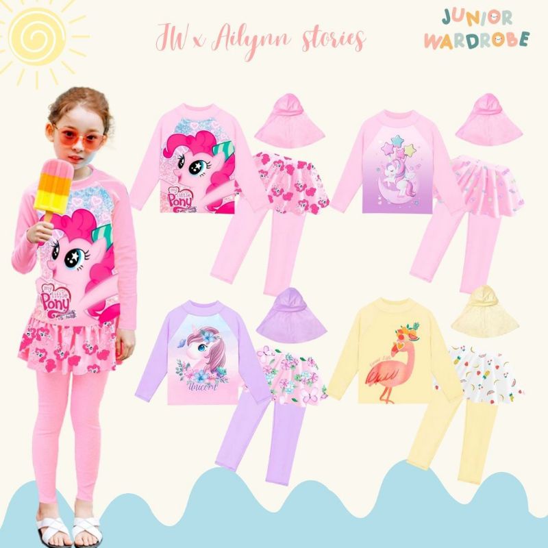 Baju Renang anak Perempuan JW Vol 3 &amp; JW 291 &amp; MOCHA 215 &amp; Mochakids Ukuran Lebih besar dibanding JW