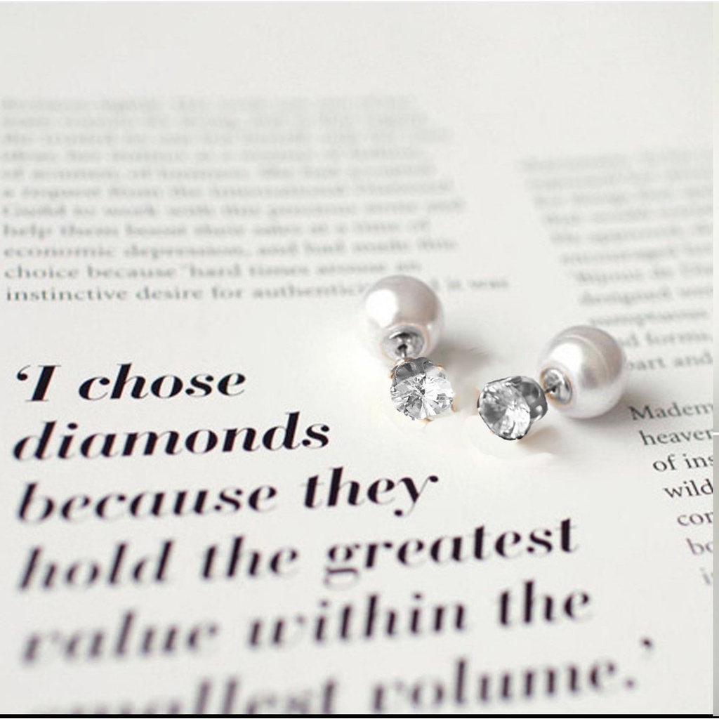 Anting mutiara diamond korean style season 547