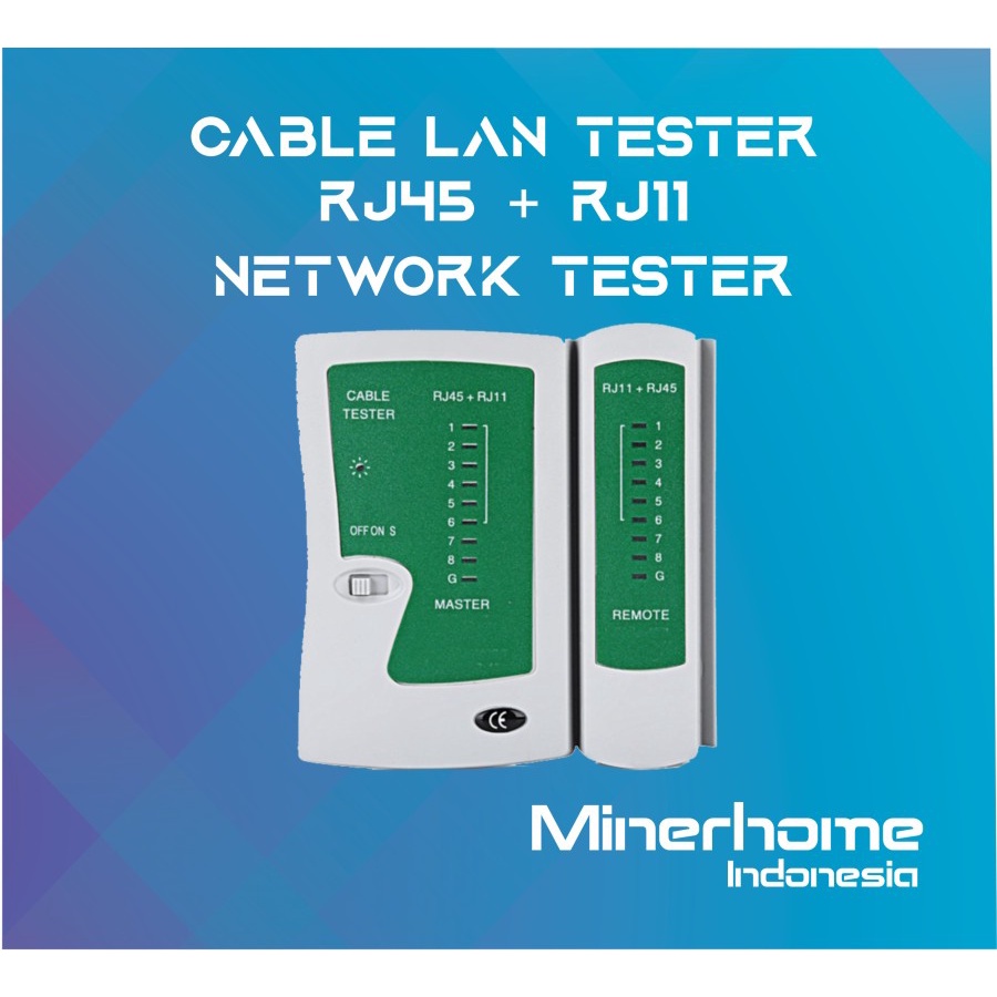 LAN Tester RJ45+RJ11 Alat Penguji Kabel LAN