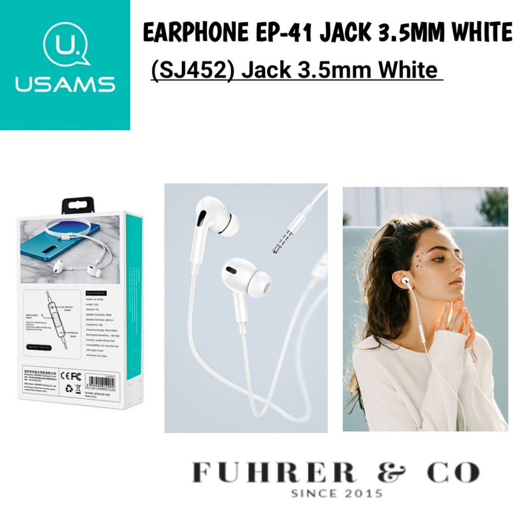 Headset Earphone In-Ear Usams US-SJ451