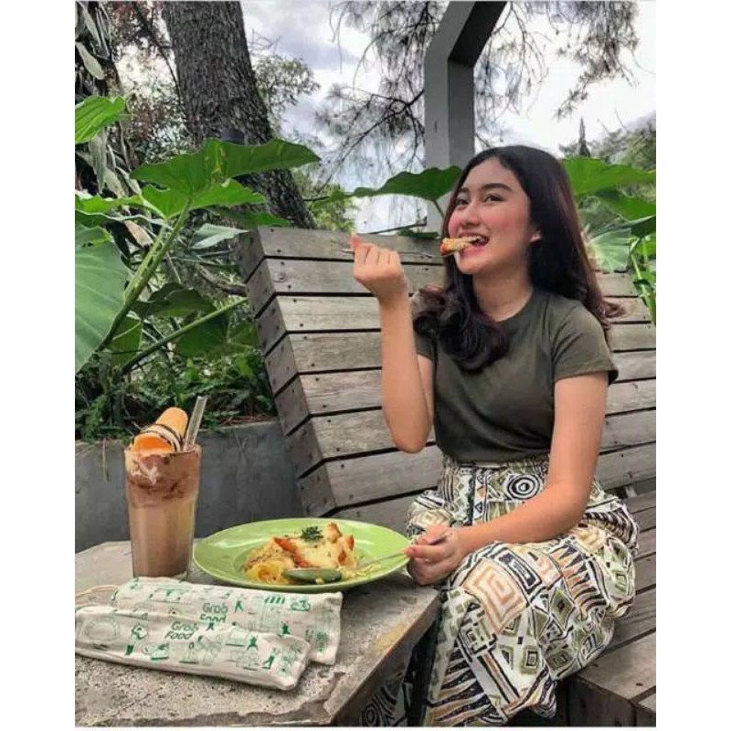 Kaos Polos Panjang Pendek Cotton Combed 30s Warna Hijau army/ Green army cowok