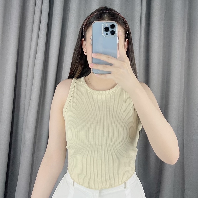 Tanktop Rib Cut Back | Tanktop rib