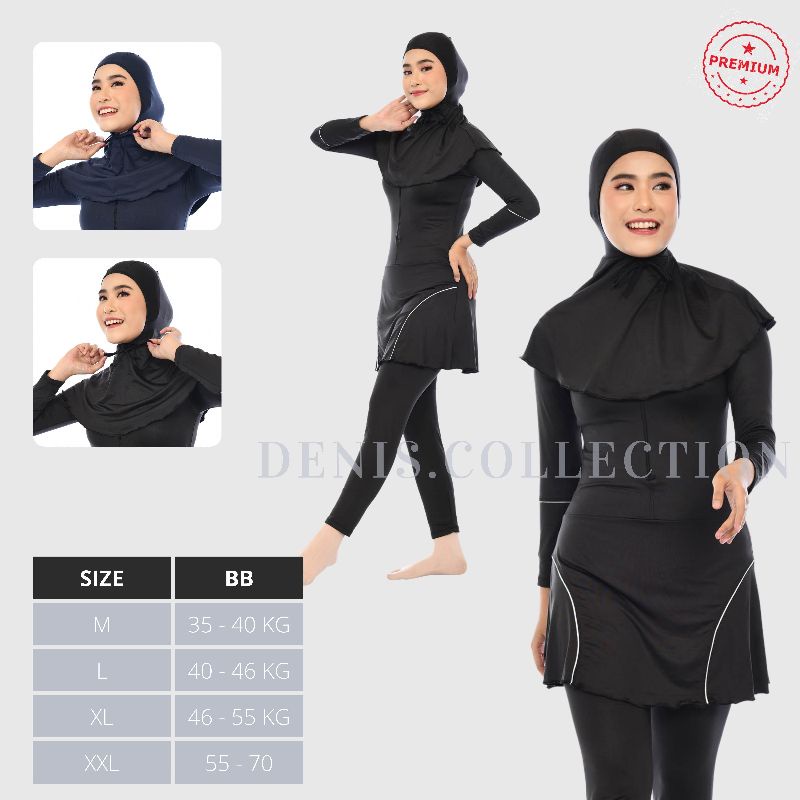 Foto Denis Swimwear 012 - Baju renang muslimah dewasa wanita muslim perempuan remaja swimwear termurah