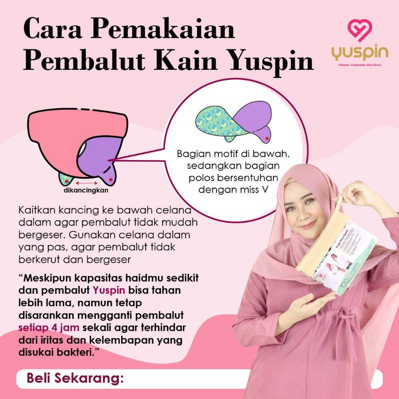 Pembalut Kain Yuspin Harga Ecer Atau Satuan Perpicis Shopee Indonesia