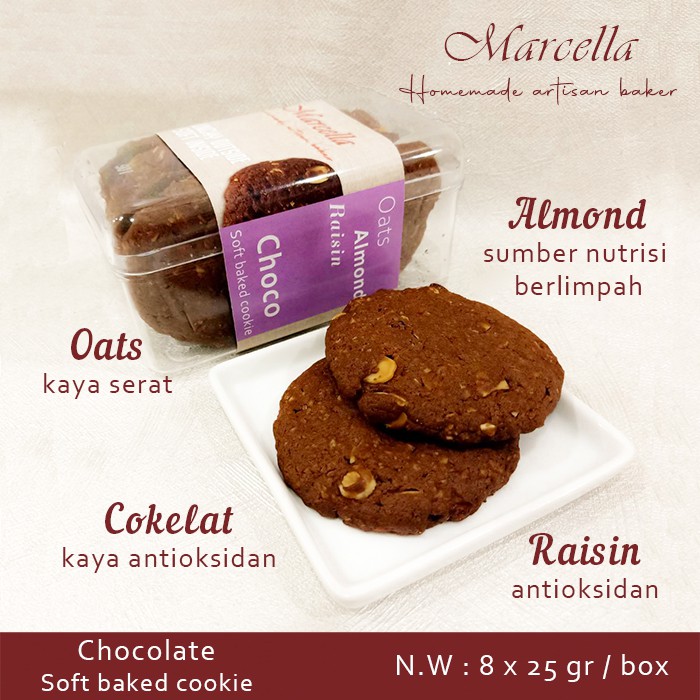 

Soft baked cookies/Marcella/Chocolate