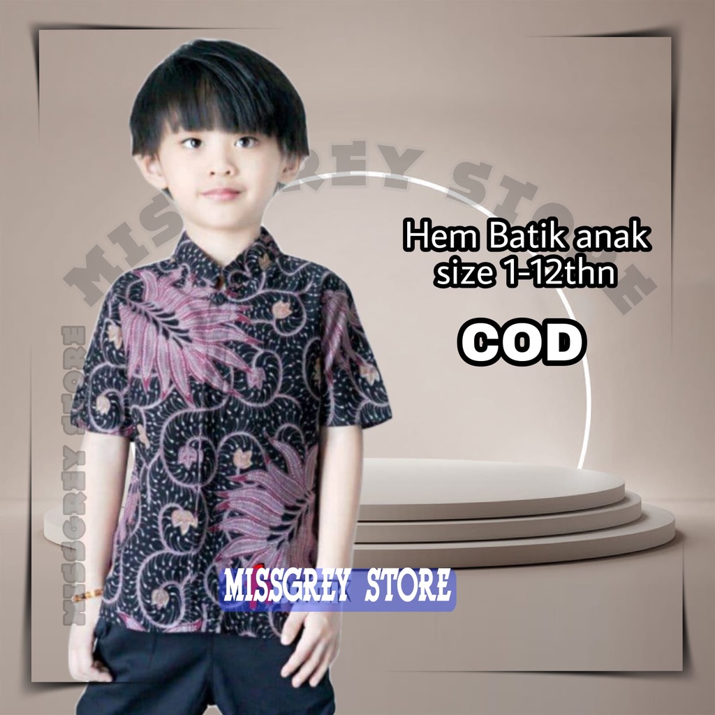 BATIK ANAK COWOK/KEMEJA BATIK ANAK- ANAK/KEMEJA BATIK ANAK PRIA/BATIK ANAK TERBARU