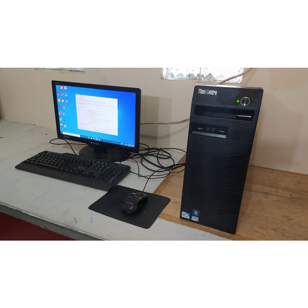 PC Komputer Build Up CPU ThinkCentre Lenovo Dual Core E5700 2GB 160GB