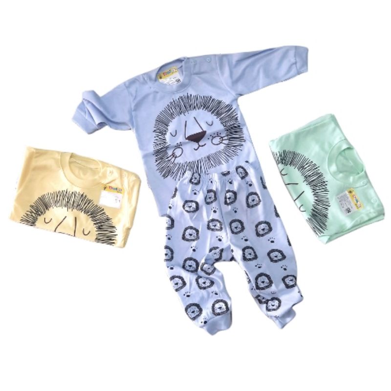 Setelan Panjang Daffa Baby Motif Lion SNI