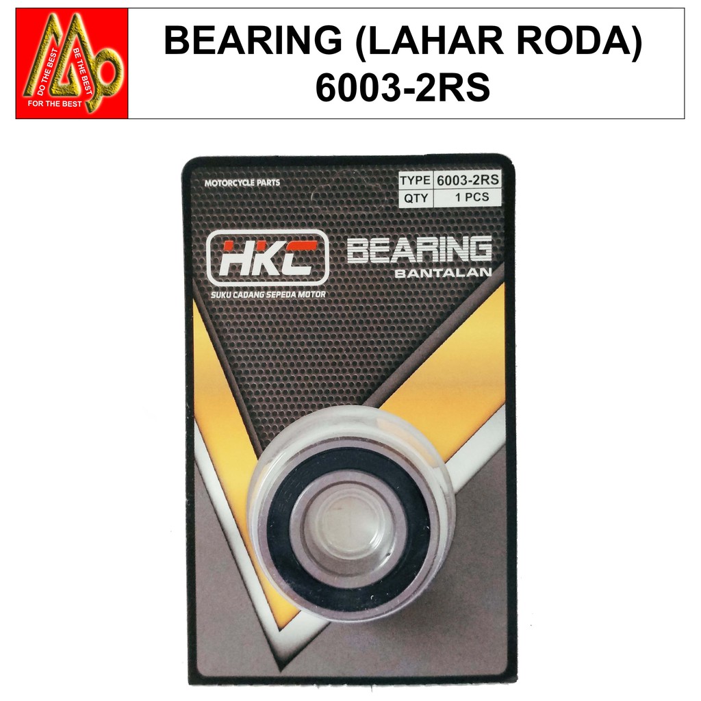 6003-2RS / Bearing (Bantalan) (Lahar Roda) / TW