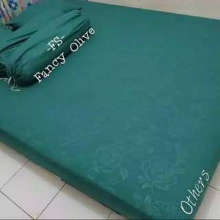 Sprei embos 180x200 king bed no1 homade wrna hitam abu 