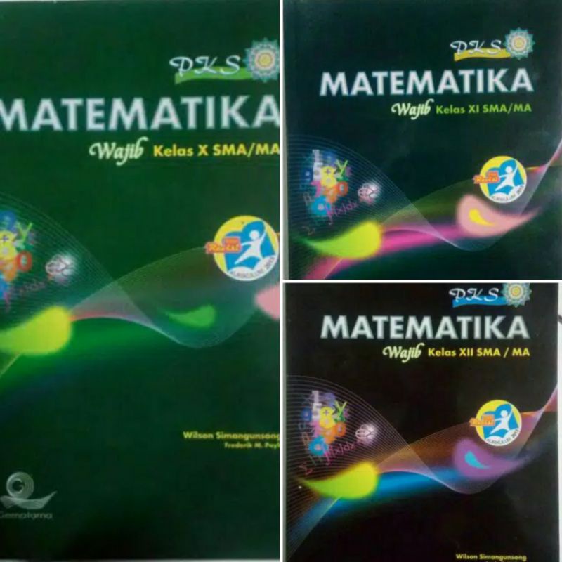 Buku,Matematika PKS wajib SMA kelas X, XI, XII