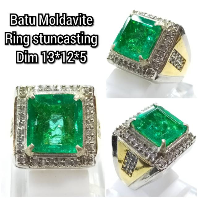 CINCIN BATU MOLDAVITE ASLI NATURAL
