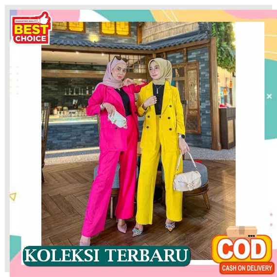 Blazer Panjang Kerja Formal Seragam Kantor Formal Wanita Outer Import Blazer Wanita Terlaris Blazer 