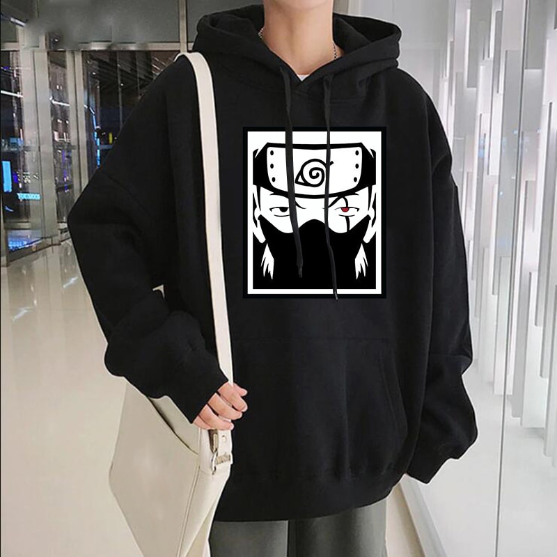 KAKASI EYES NARUTO Jumper Hoodie II Sweater Hoodie Anime II Sweter Oblong Topi Sz M - XL ( Pria &amp; Wanita / Anak &amp; Dewasa )