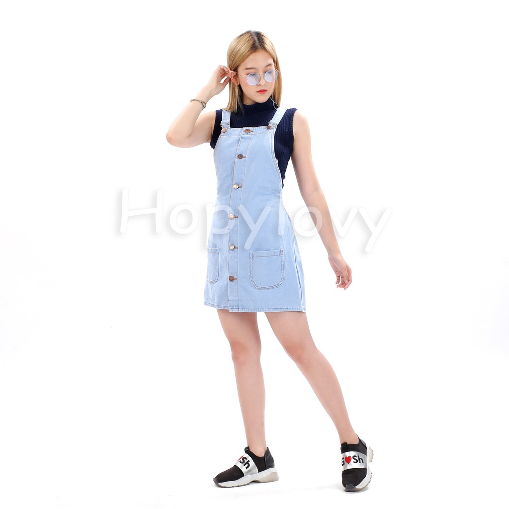 HOPYLOVY - Overall Jeans Wanita Josina