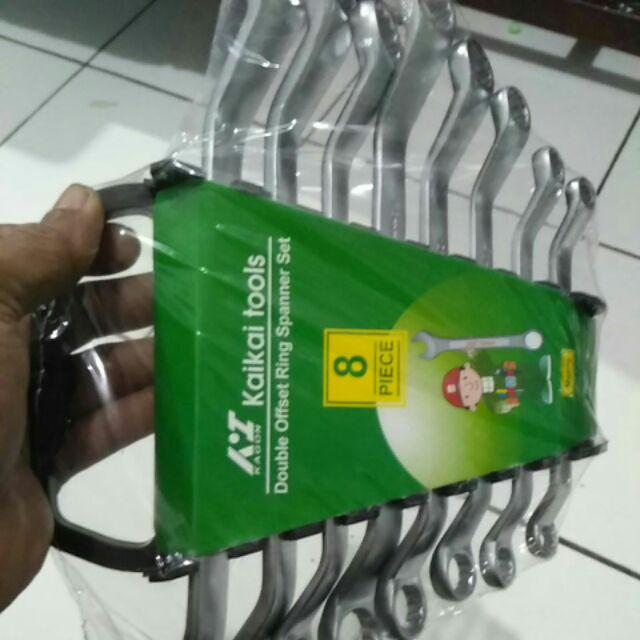 Kunci Ring Pas Kombinasi Isi 8pcs / 6pcs Uk.6-22mm Combination Wrench Set -yoyosoo