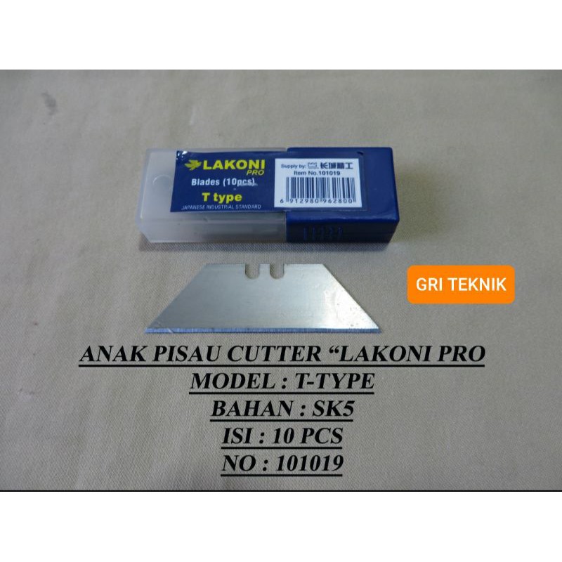 

101019 !!! ANAK PISAU CUTTER GYPSUM LAKONI PRO 101019 / ANAK PISAU CUTTER T TYPE / SCRAPER BLADE