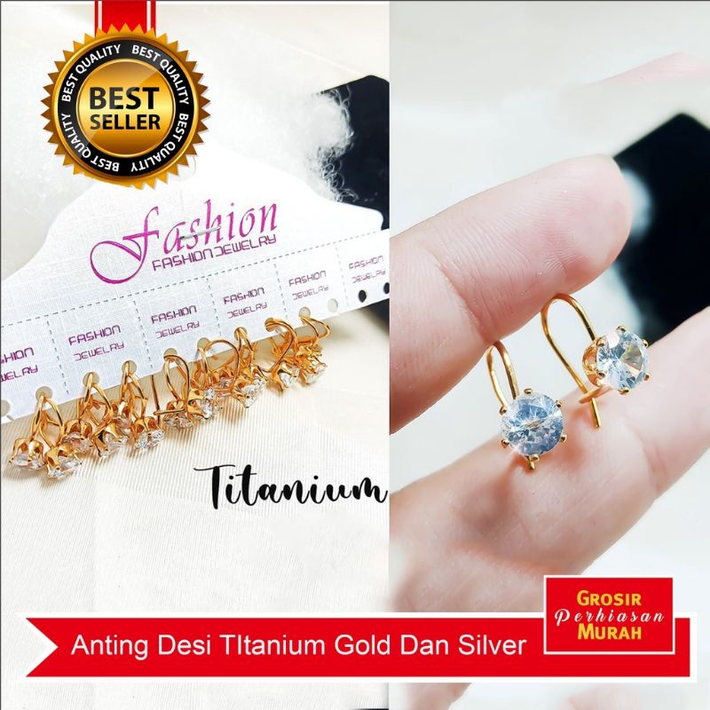 Quenn * Anting Desi titanium / anting wanita