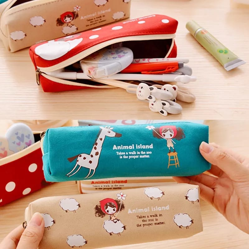 Tempat Pensil Anak Sekolah Motif Lucu Import Full Colour Zipper Kotak Pensil Resleting Import Motif Unik Pencil Case Import Dengan Resleting Motif Lucu