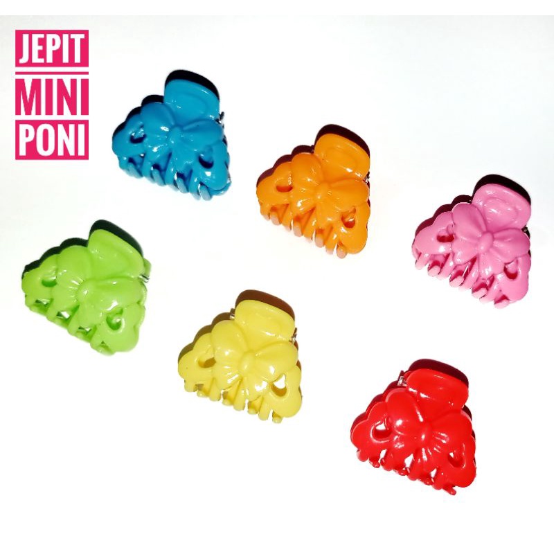 Jepit Mini Poni - Jepit Kecil Rambut Motif Kupu-Kupu