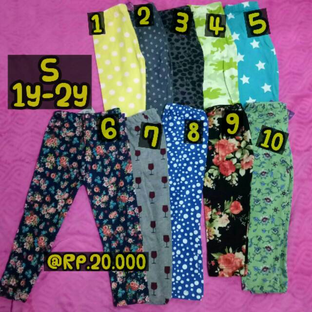 Legging Griselda Anak size S (1y-2y) TERMURAH