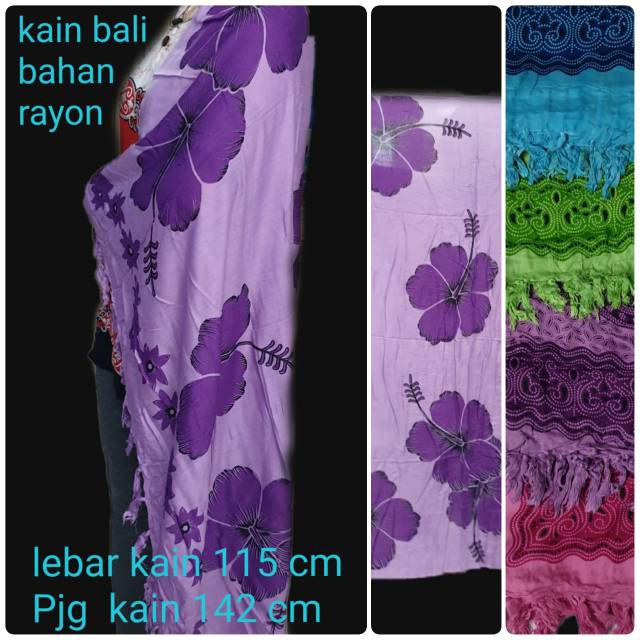 Tokoabelgrosir KAIN PANTAI BALI bunga besar kamboja bahan rayon