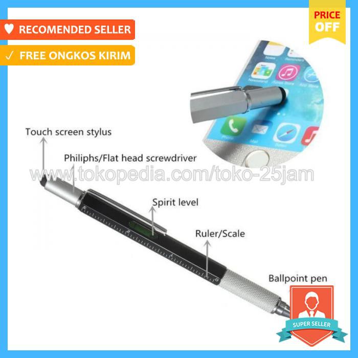 

Pulpen - Keren 7 In 1 (Penggaris, Obeng, Tebal Tinta,Dll) - Alat Tulis