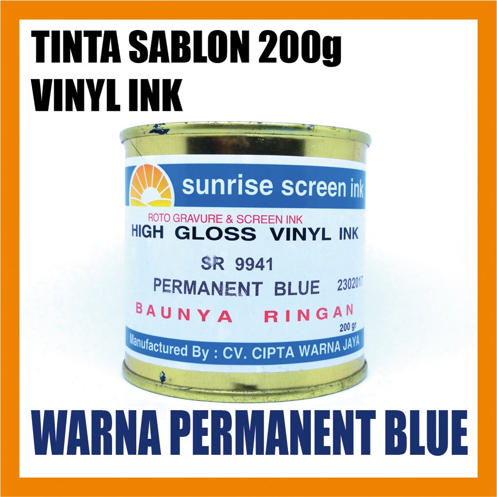 

Tinta / Cat Sablon Vinyl Ink 9941 PERMANENT BLUE 200g