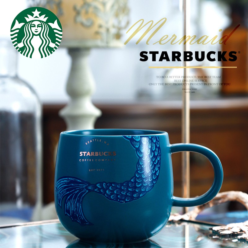 Tumbler Starbucks Keramik Mug Kopi Motif Mermaid Ceramic Mug/cup/cangkir