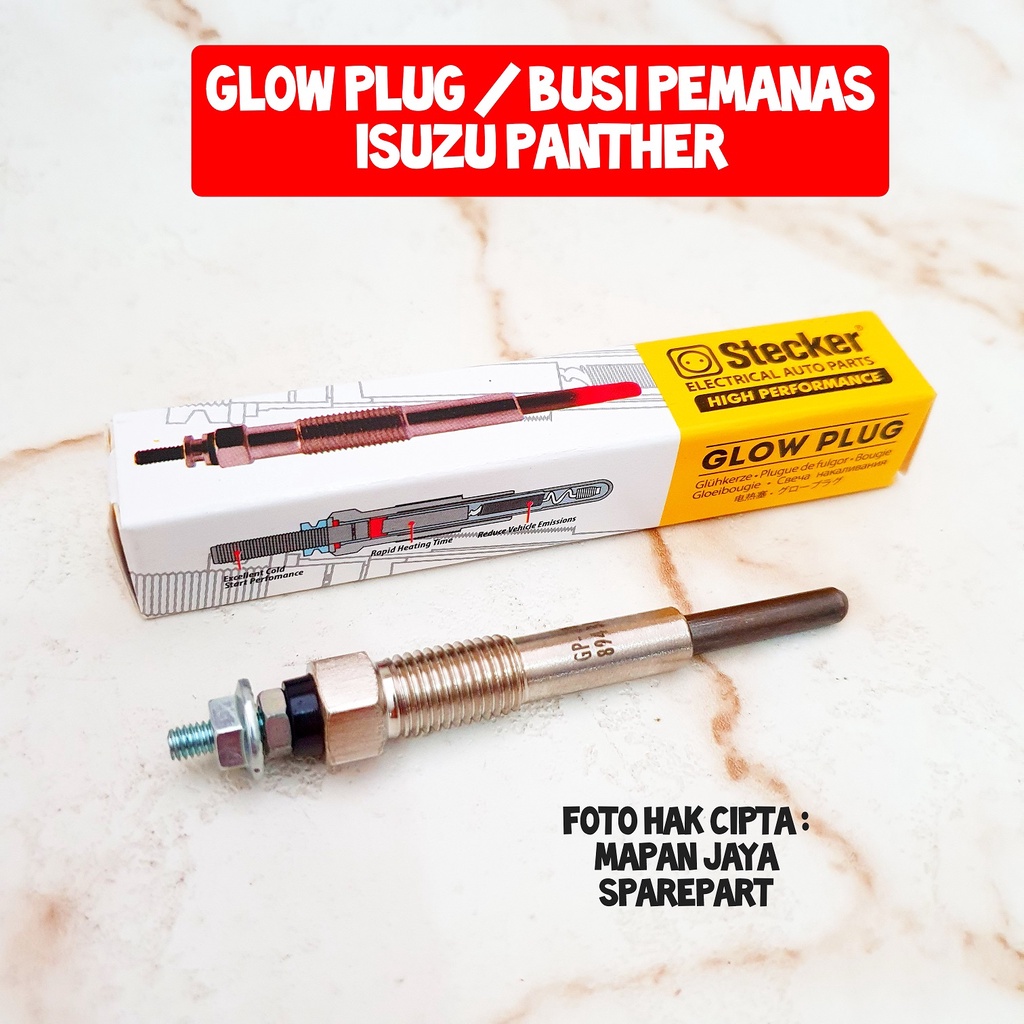 BUSI PEMANAS GLOW PLUG ISUZU PANTHER KOTAK PANTHER TOURING ORI STECKER