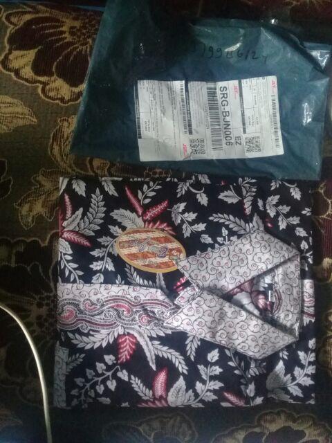 Risna Batik Hrb158 Kemeja Batik Pria Lengan Pendek Katun Primis Halus Premium Exclusive M L Xl