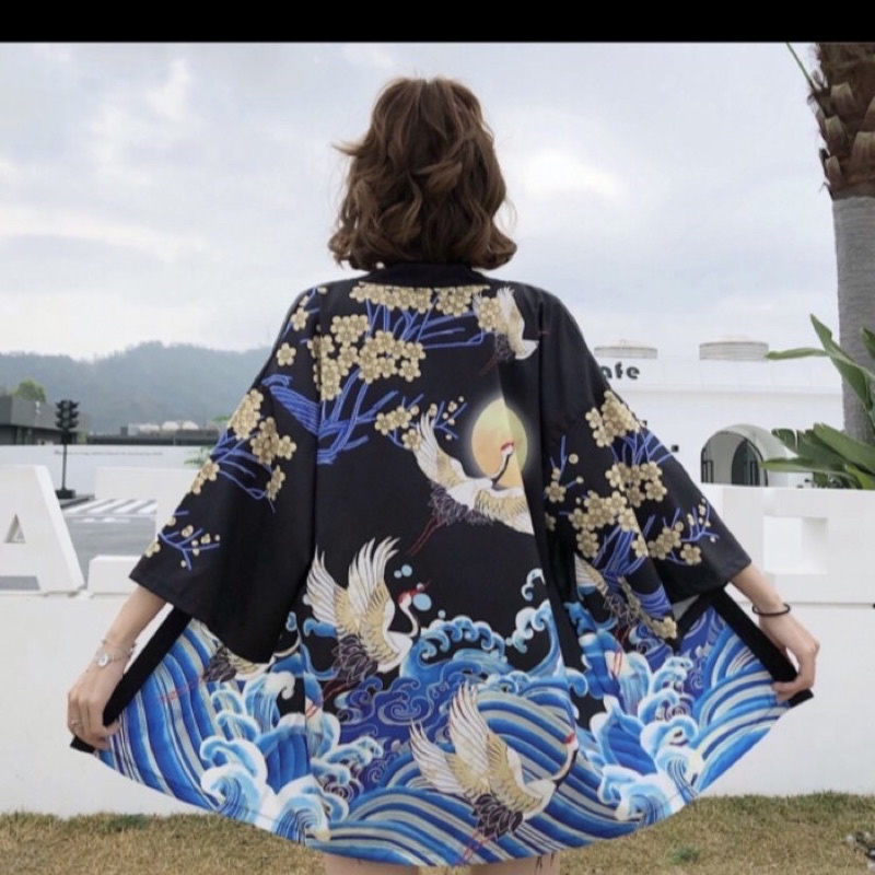 KIMONO CARDINGAN IMPORT WANITA JEPANG KOREA ORIGINAL HAORI YUTAKA