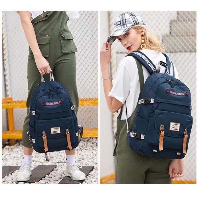 COD BACKPACK KOREA MULTIFUNGSI LEISURE TAS SEKOLAH WANITA KANVAS BACK TO SCHOOL WANITA CEWEK TERLARIS