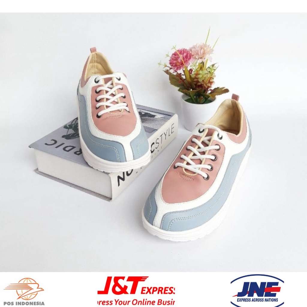 Sepatu Wedges Wanita Original One Love Spatu Kasual Sneaker Kekinian Anti Slip