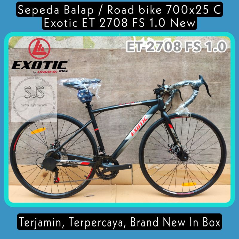 Sepeda Balap / RoadBike 700x25 C EXOTIC ET 2708 FS 1.0 Steel 2x7 Speed New