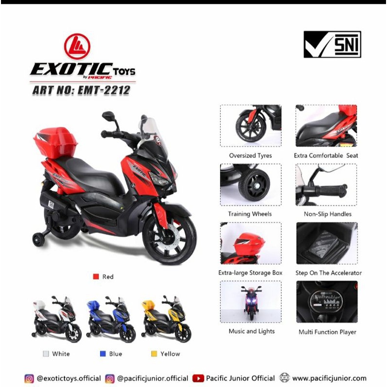 Motor Aki Mainan Anak Exotic EMT 2212