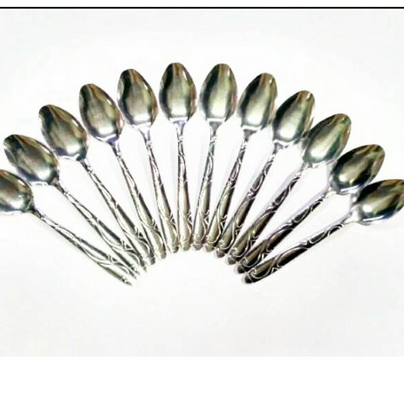 Sendok Makan Stainless Import Motif Ukiran